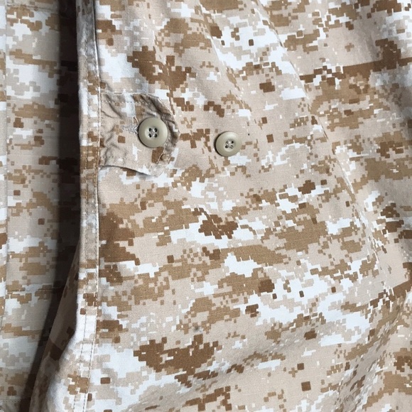 SAND DESERT DIGI CAMO MARINE CAMOUFLAGE TAN & BROWN MENS JACKET MEDIUM - Picture 6 of 7
